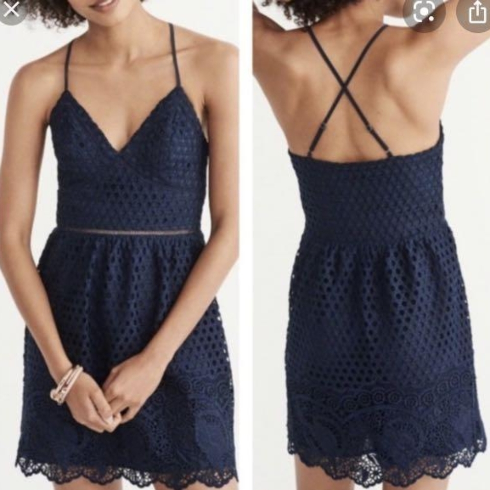 NWOT Abercrombie crochet day dress